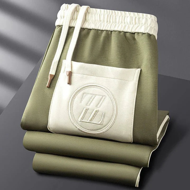 Men's Casual Athleisure Set with Striped Detail for Lounge