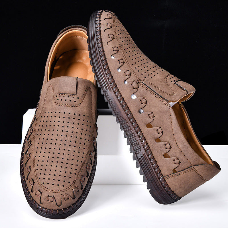 The Larkmoor Cowhide Slip-On by Tenoura