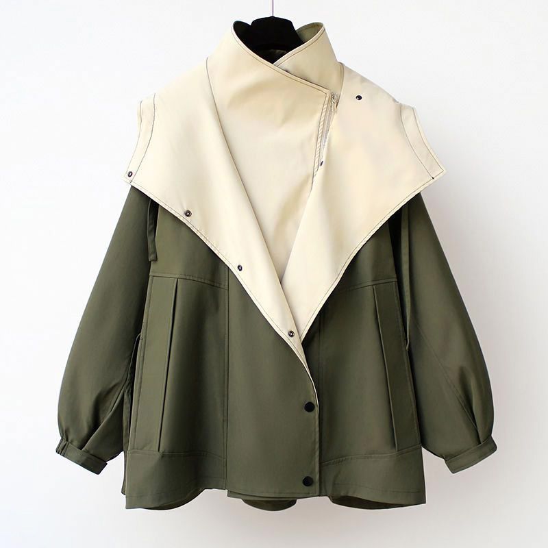 Women's Asymmetrical Jacket with Lapel for Layering