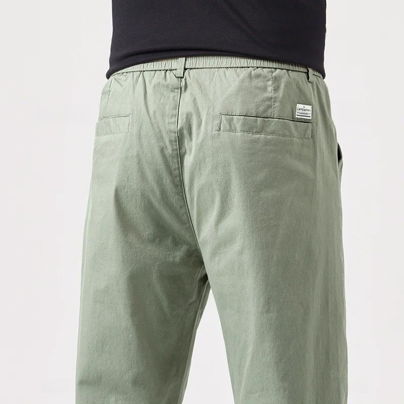 Men's Casual Trousers with Drawstring Waist for Summer Days - Trouser