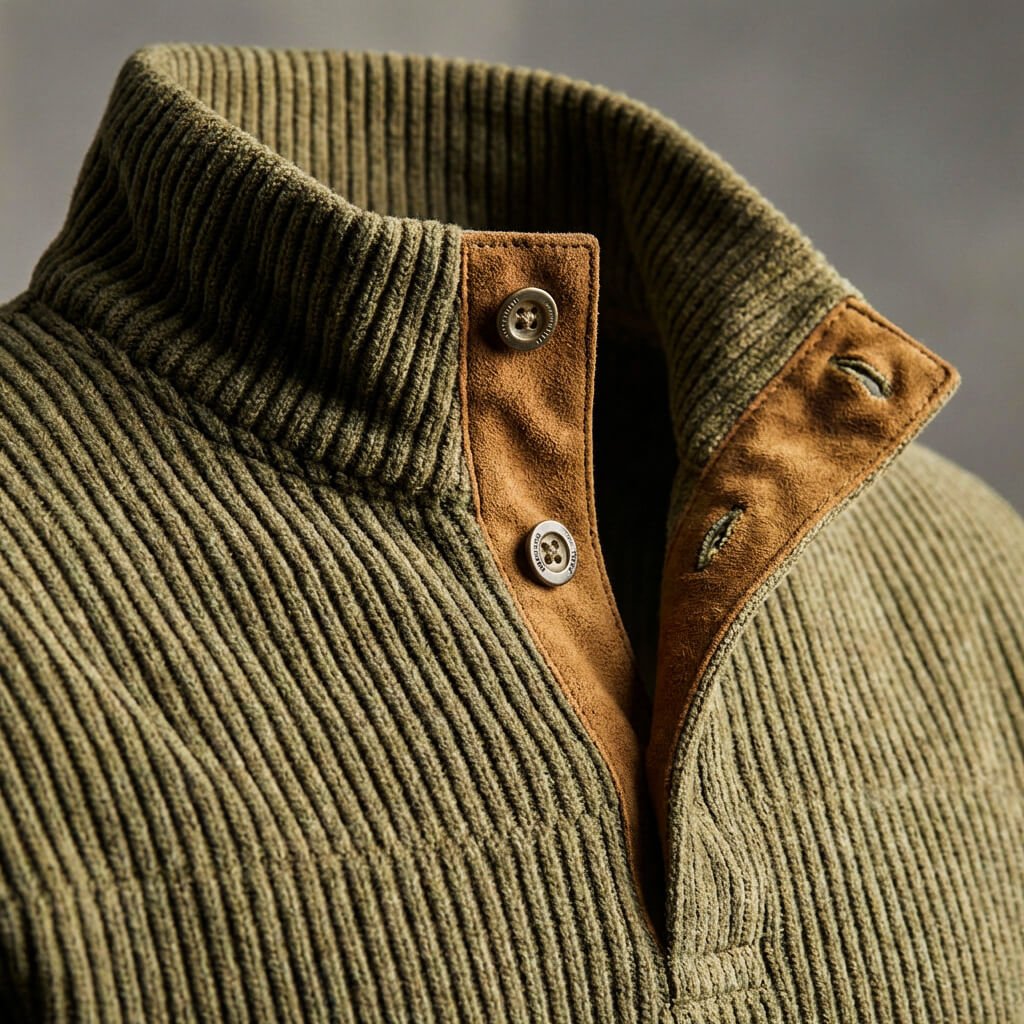 Men's Corduroy Shirt with Soft-Press finish for Everyday