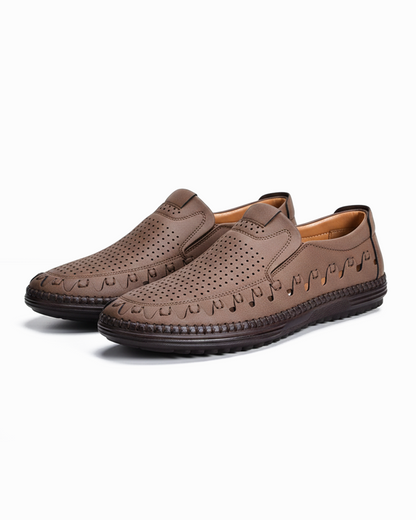 The Larkmoor Cowhide Slip-On by Tenoura