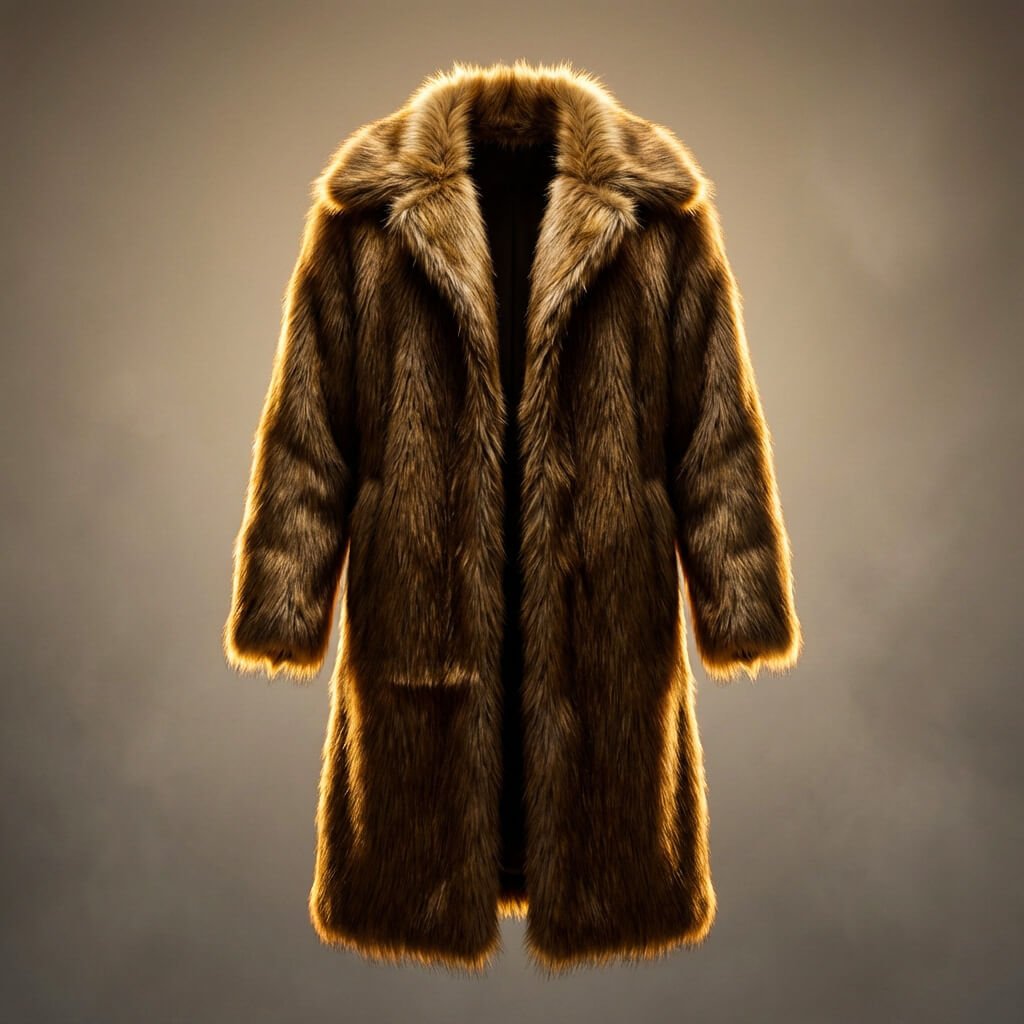 Men's Classic Fur Coat with ultra-plush fur for Winter Wear