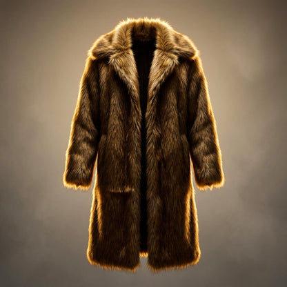Men's Classic Fur Coat with ultra-plush fur for Winter Wear