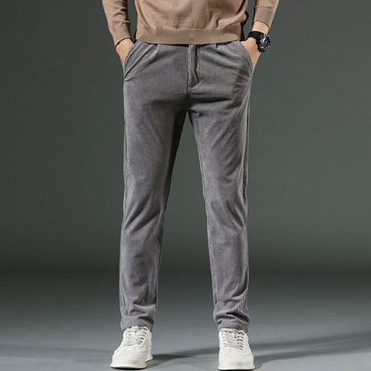 Men's Corduroy Trousers with Bamboo Lyocell for Evening