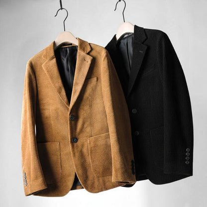 Men's Corduroy Blazer with Soft-Press finish for versatility - Blazers