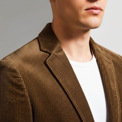 Men's Corduroy Blazer with Soft-Press finish for versatility - Blazers