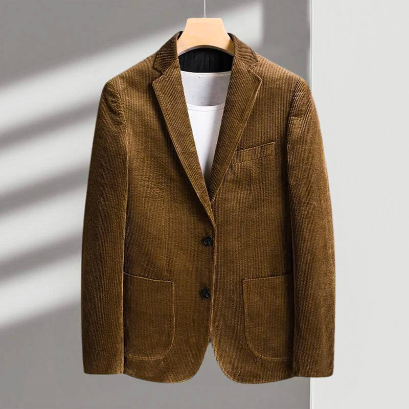 Men's Corduroy Blazer with Soft-Press finish for versatility - Blazers