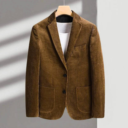 Men's Corduroy Blazer with Soft-Press finish for versatility - Blazers