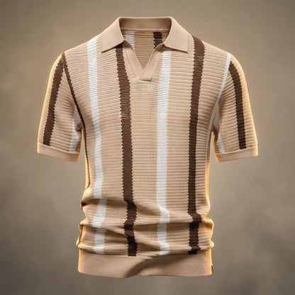 Men's Cotton Polo with Hollow Knit for Summer Comfort - polo shirt