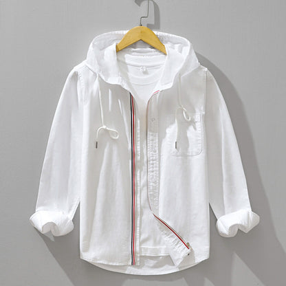 Beckham Egyptian Cotton Hooded Jacket by Tenoura