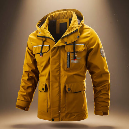 Men's Hooded Winter Jacket with Weatherproof Shell for Snow - Casual Jacket