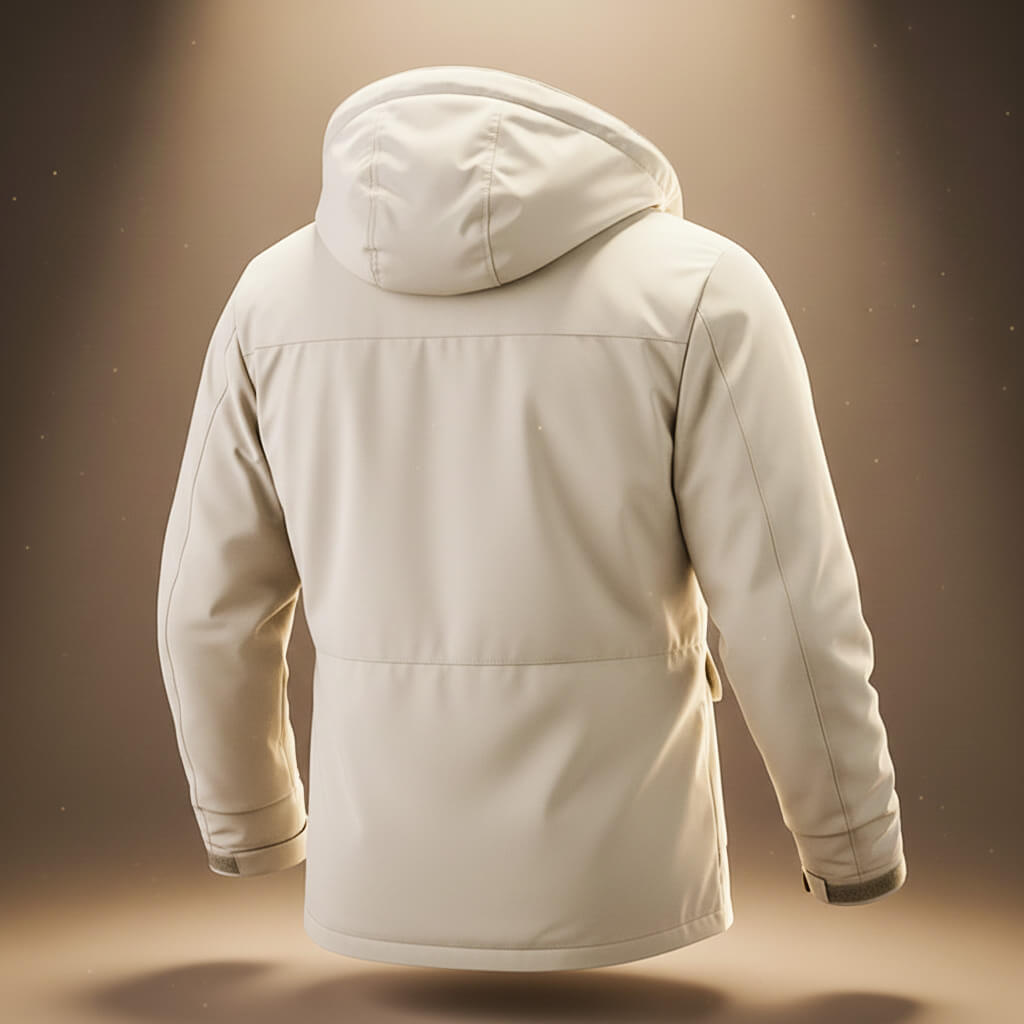 Men's Hooded Winter Jacket with Weatherproof Shell for Snow - Casual Jacket