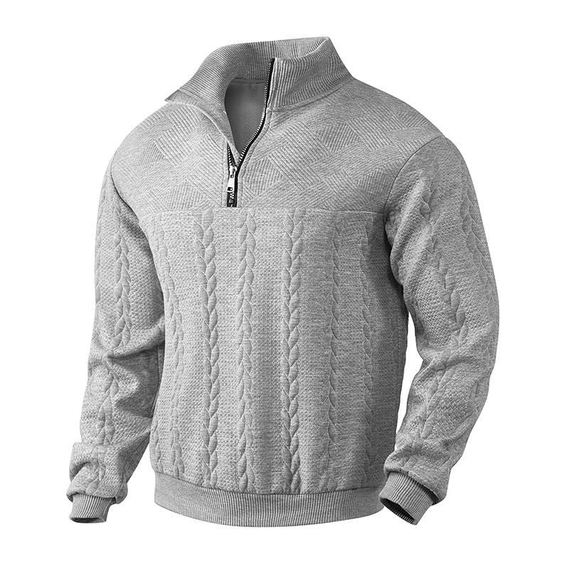 Brooks Jacquard Knit Sweater by Tenoura