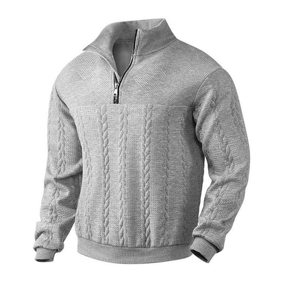 Brooks Jacquard Knit Sweater by Tenoura
