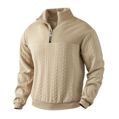 Brooks Jacquard Knit Sweater by Tenoura