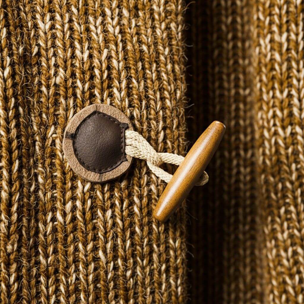 Adrian Wool Knit Hooded Cardigan by Tenoura