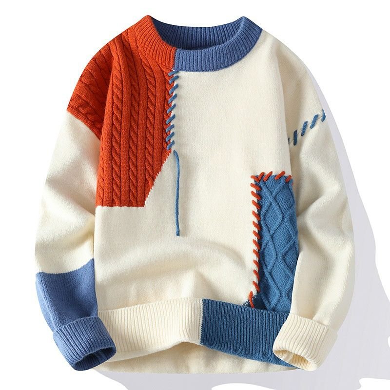 Blake Patch Knit Sweater by Tenoura