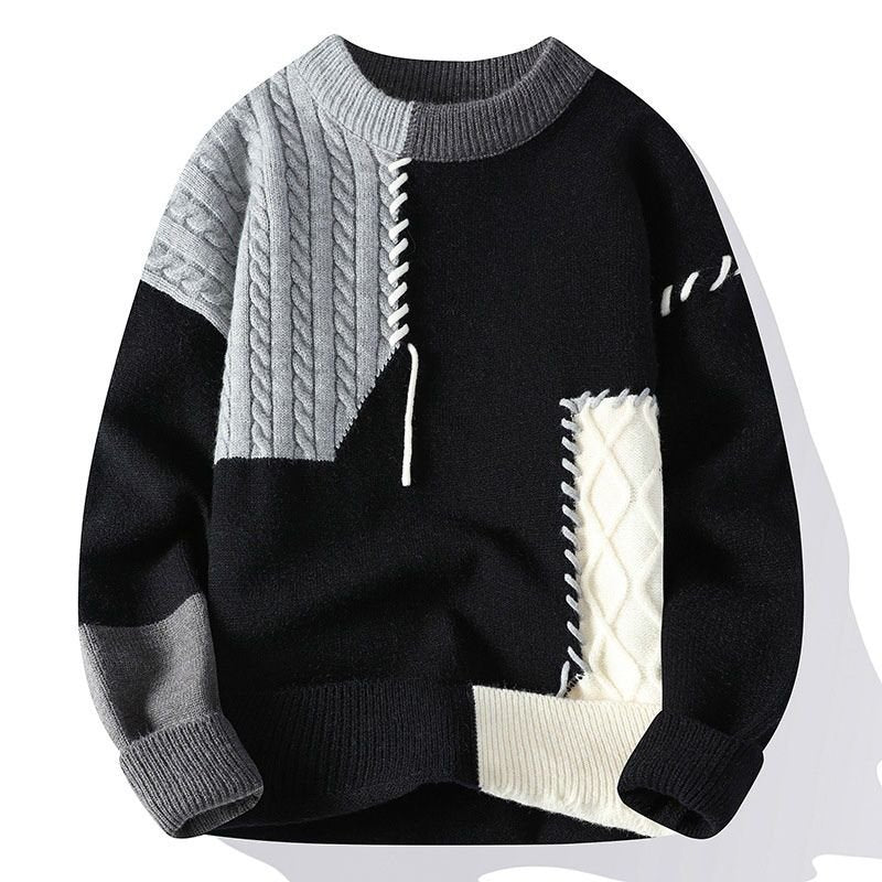 Blake Patch Knit Sweater by Tenoura