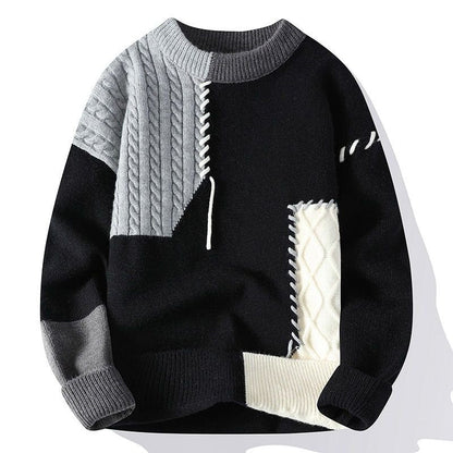 Blake Patch Knit Sweater by Tenoura