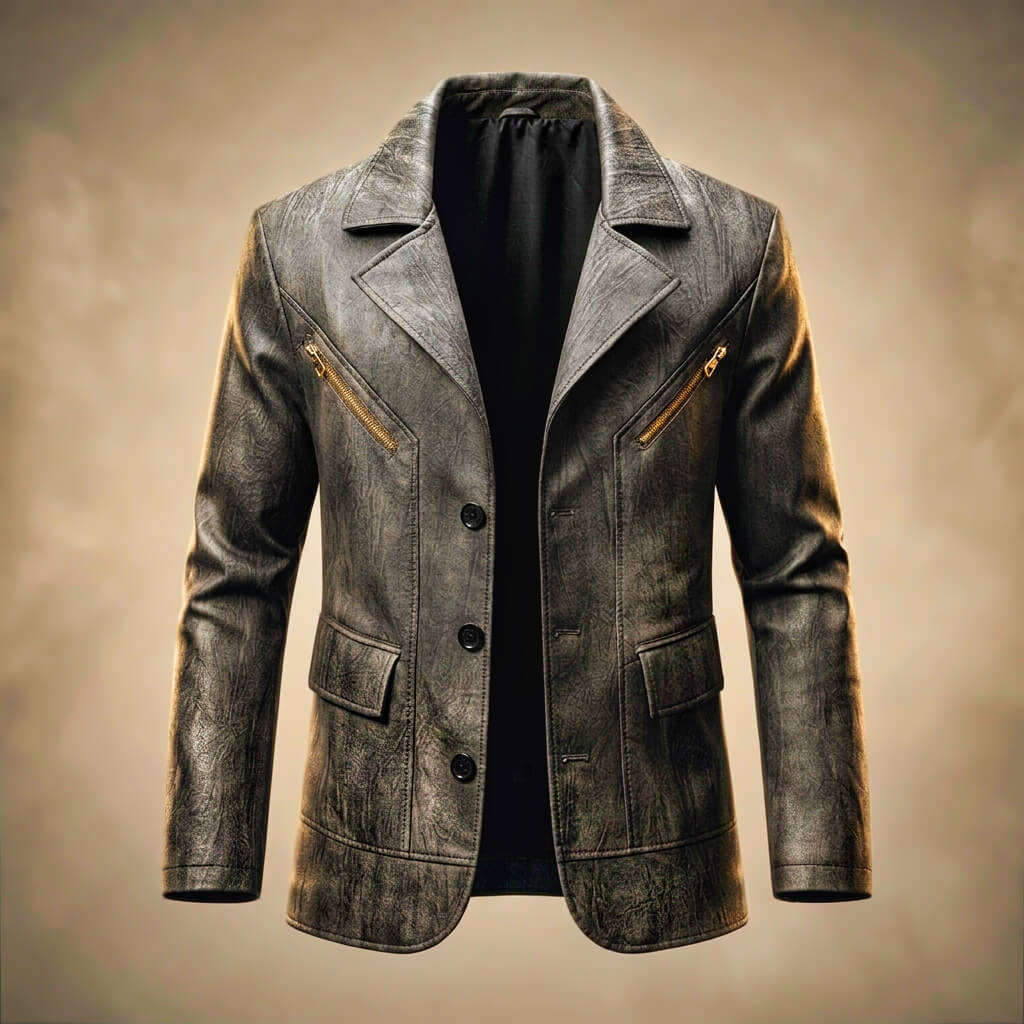 Carrollton Legacy Leather Blazer by Tenoura