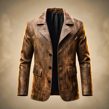Carrollton Legacy Leather Blazer by Tenoura