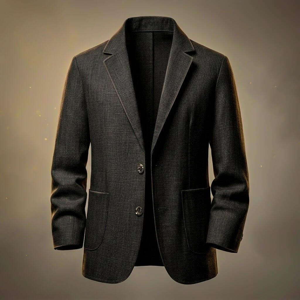 Men's Linen Blazer with 2-Button Closure for warm weather - Blazers