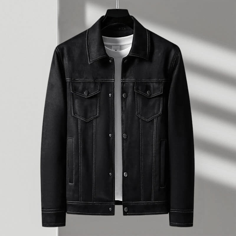 Beverly Suede Retro Jacket by Tenoura