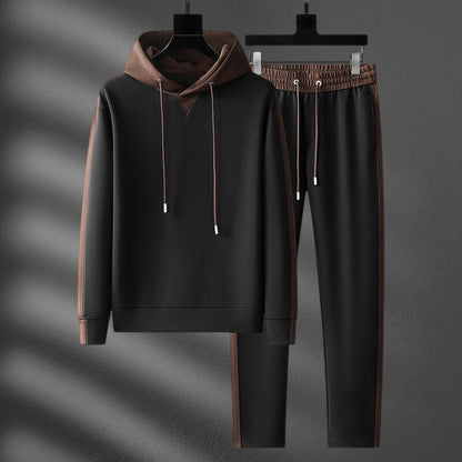 Men's Two-Tone Set with Premium Cotton Blend for Gym - Cardigan