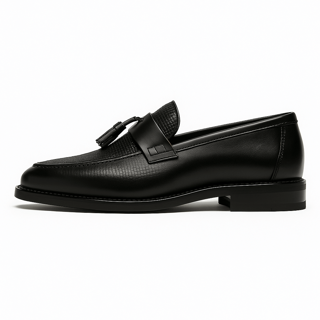 Men’s Woven Tassel Loafers – Refined Slip-On Smart Shoes by Tenoura