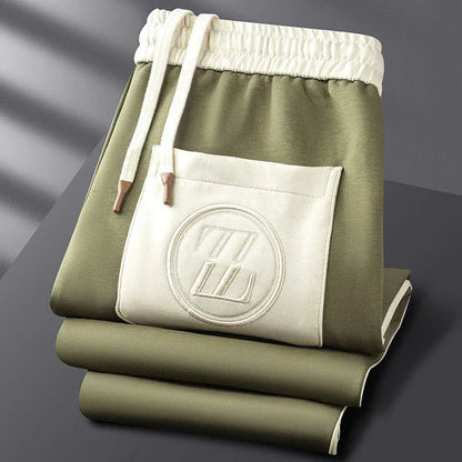Men's Casual Athleisure Set with Striped Detail for Lounge