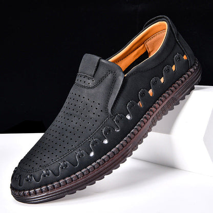 The Larkmoor Cowhide Slip-On by Tenoura