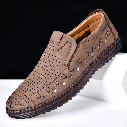 The Larkmoor Cowhide Slip-On by Tenoura