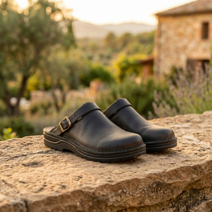 Siena Leather Clogs by Tenoura
