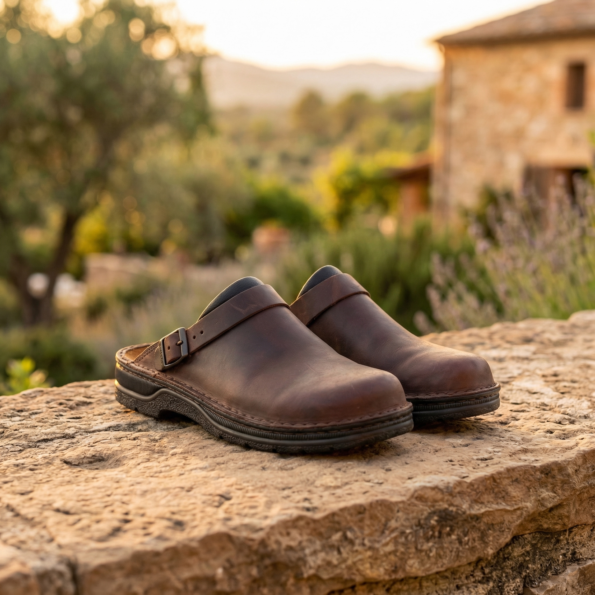 Siena Leather Clogs by Tenoura