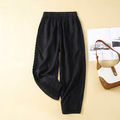 Laura Cotton-Linen Pants -
