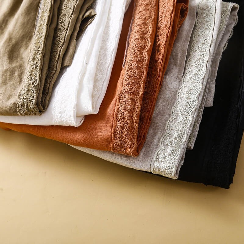 Laura Cotton-Linen Pants -