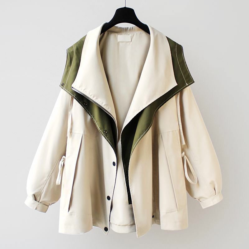 Women's Asymmetrical Jacket with Lapel for Layering