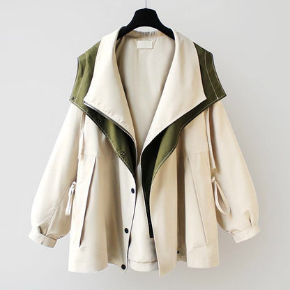 Women's Asymmetrical Jacket with Lapel for Layering