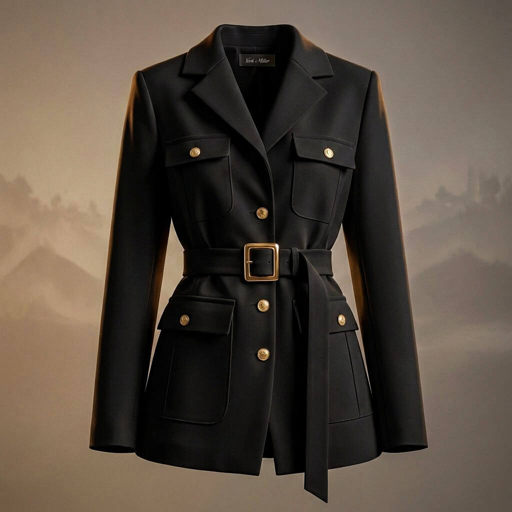 Julia Couture Belted Jacket -