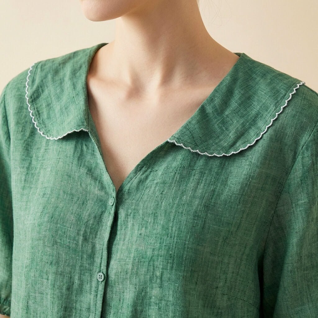 Clara Cotton-Linen Blouse -