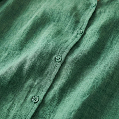 Clara Cotton-Linen Blouse -