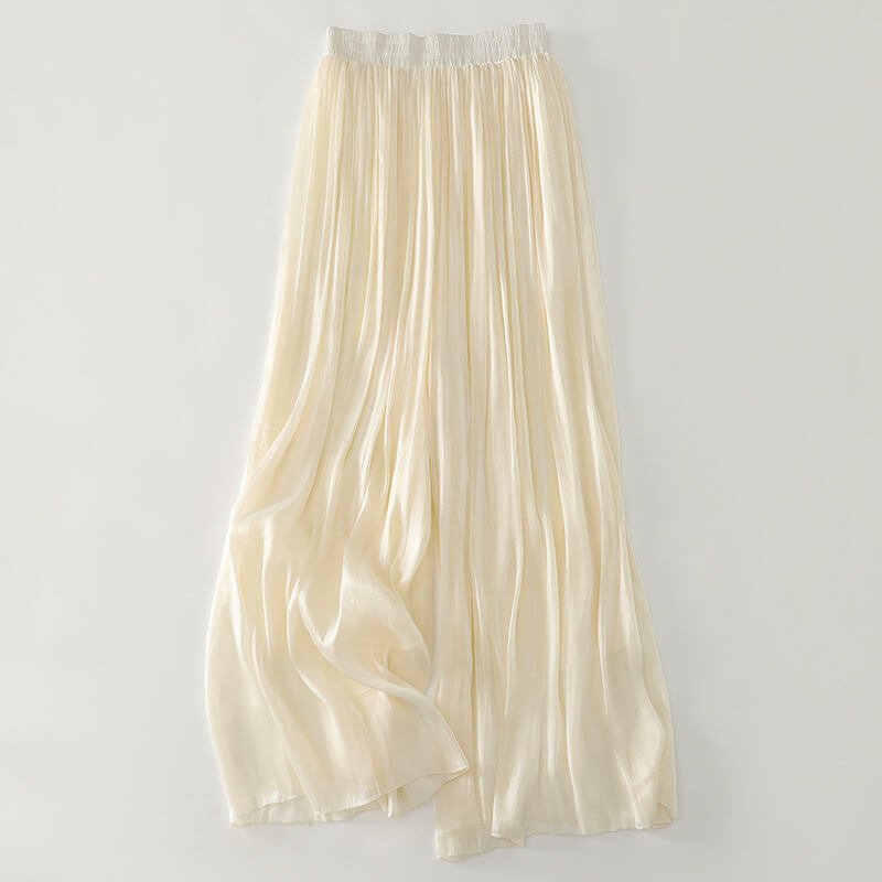 Women's Casual Satin Pants with Wide-Leg for Sunlit Strolls -