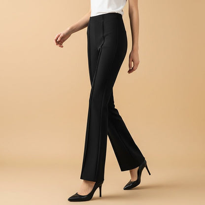 Women's High-Waist Pants with Contoured Waist for Workwear