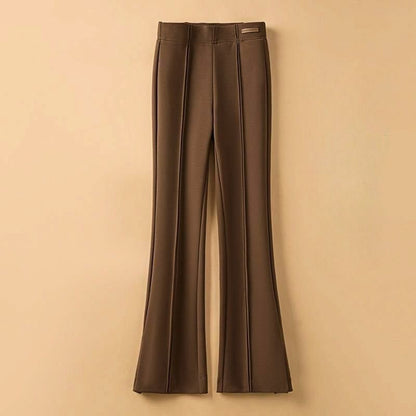 Women's High-Waist Pants with Contoured Waist for Workwear