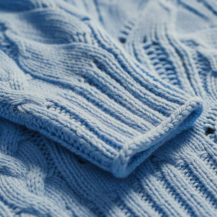 Women's Knit Merino Sweater with knit pattern for warmth -