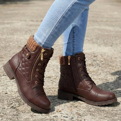 Valencia Women's Leather Ankle Boots by Tenoura