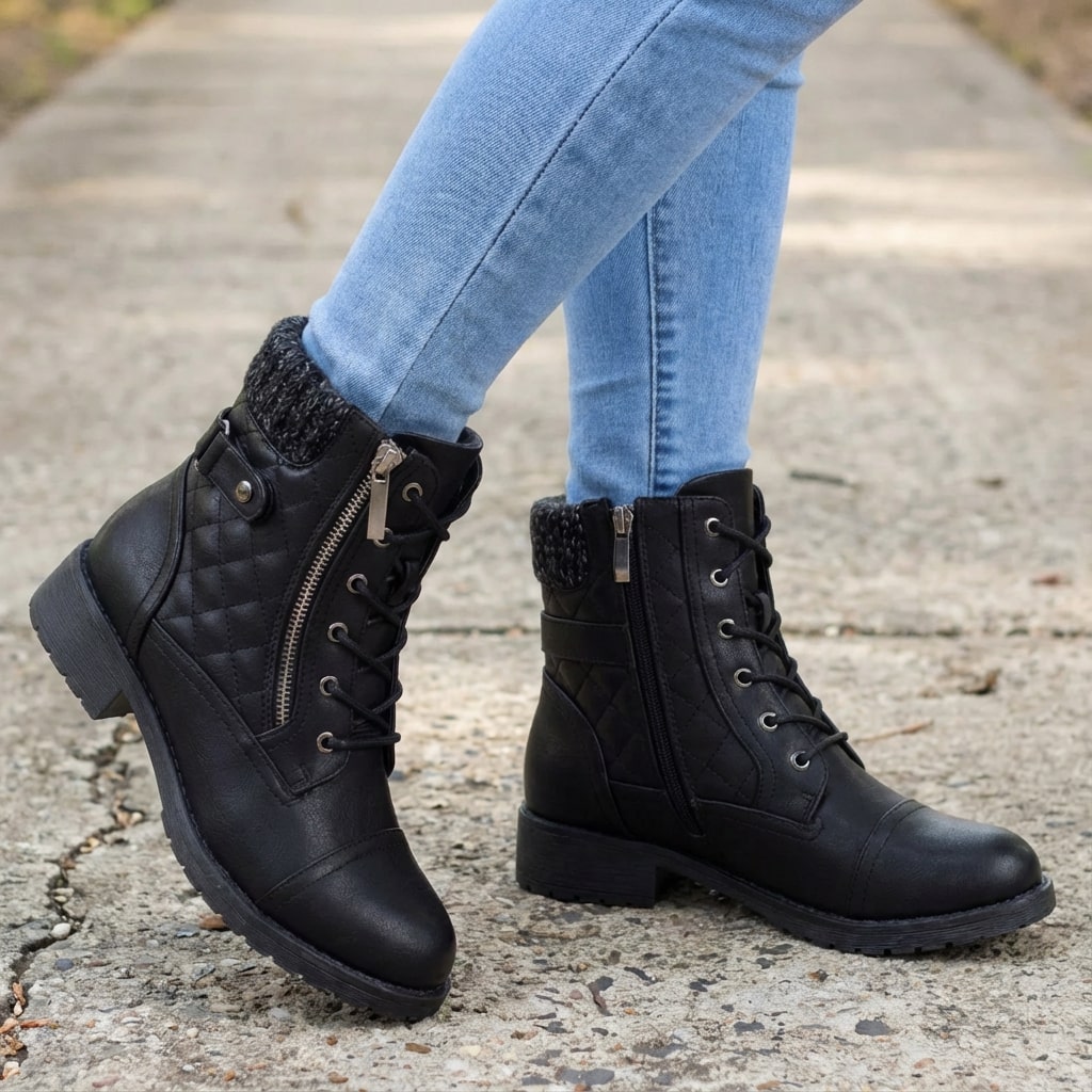 Valencia Women's Leather Ankle Boots by Tenoura