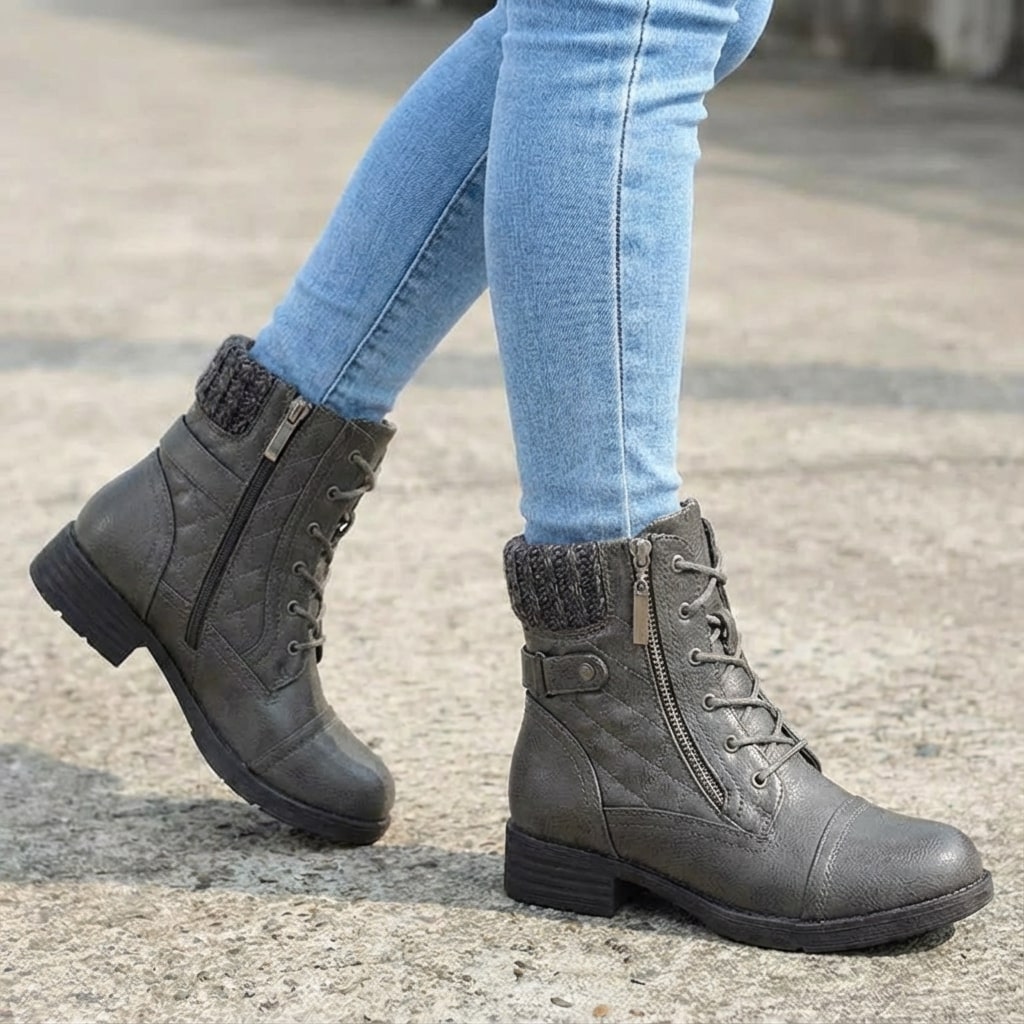 Valencia Women's Leather Ankle Boots by Tenoura