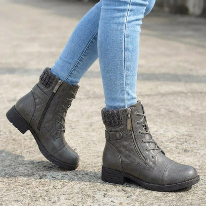 Valencia Women's Leather Ankle Boots by Tenoura